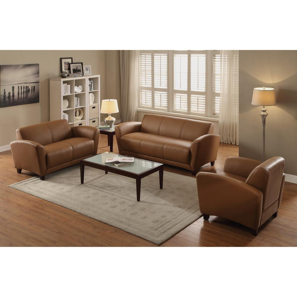 Lorell Reception Seating Collection Sofa - 34.5" x 75" x 31.1" - 1 Each