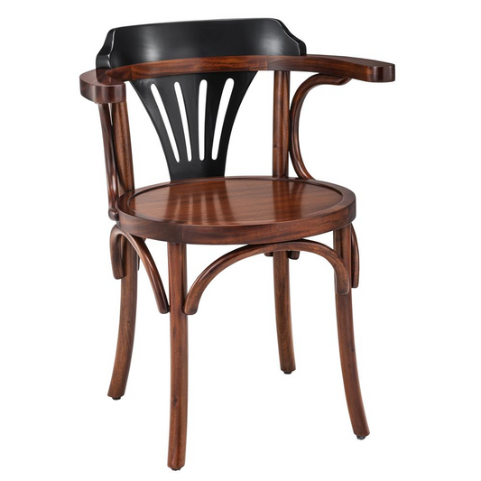 Navy Chair, Black/Honey