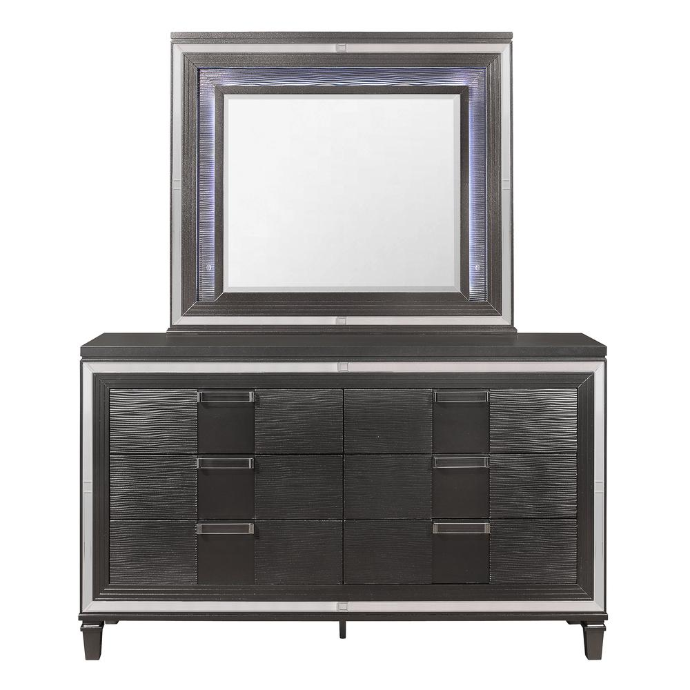 Pisa-Metallic Grey-Dr, Metallic Grey Dresser