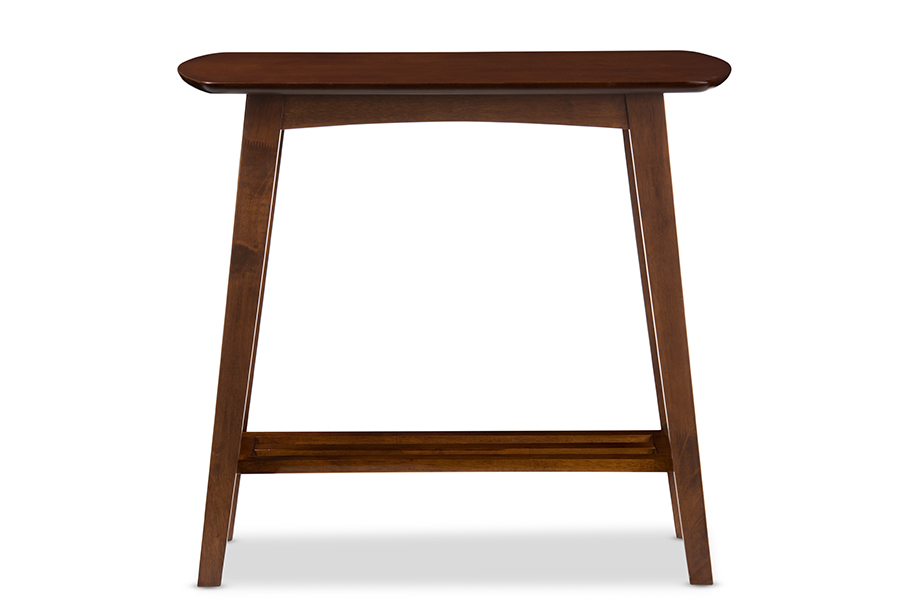 Sacramento Scandinavian Dark Walnut Console Table "Walnut" Dark Brown