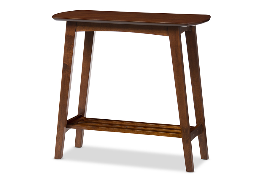 Sacramento Scandinavian Dark Walnut Console Table "Walnut" Dark Brown