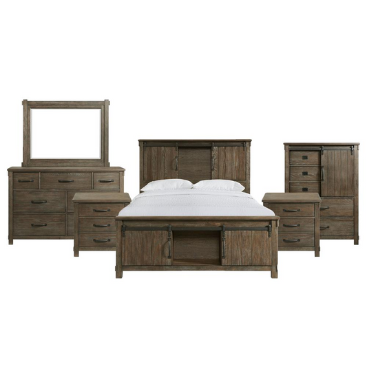 Picket House Furnishings Jack King Platform Storage 6PC Bedroom Set