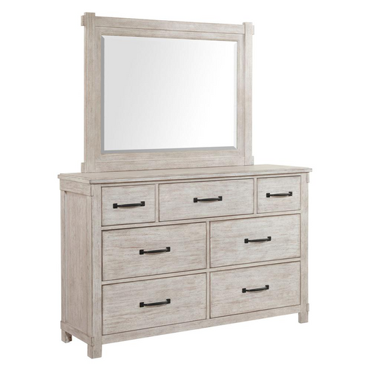 Picket House Furnishings Jack 7-Drawer Dresser with Mirror Set