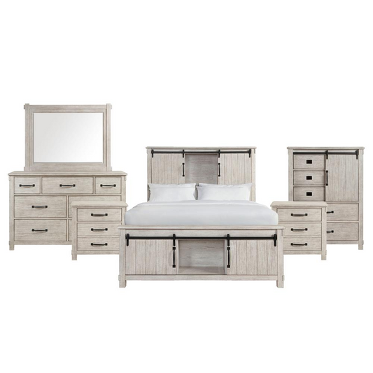 Picket House Furnishings Jack King Platform Storage 6PC Bedroom Set