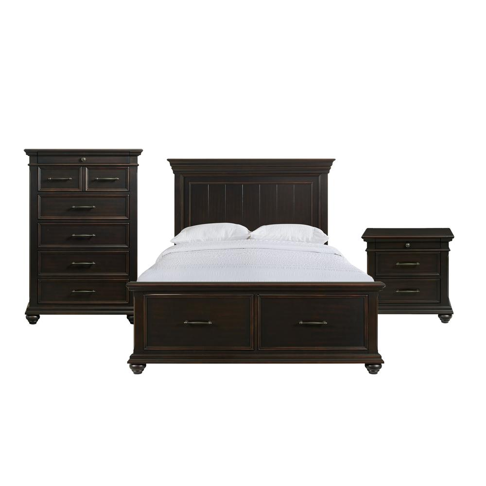 Picket House Furnishings Brooks Queen Platform Storage 3PC Bedroom Set