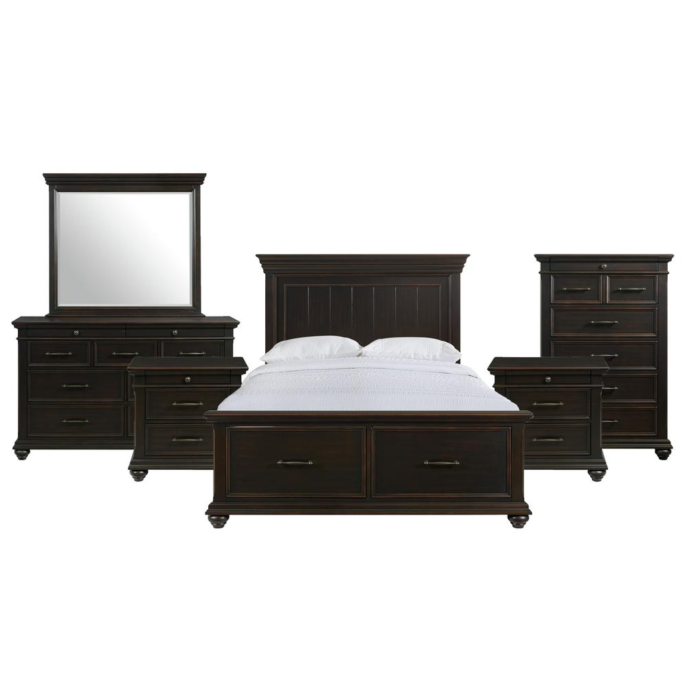 Picket House Furnishings Brooks King Platform Storage 6PC Bedroom Set