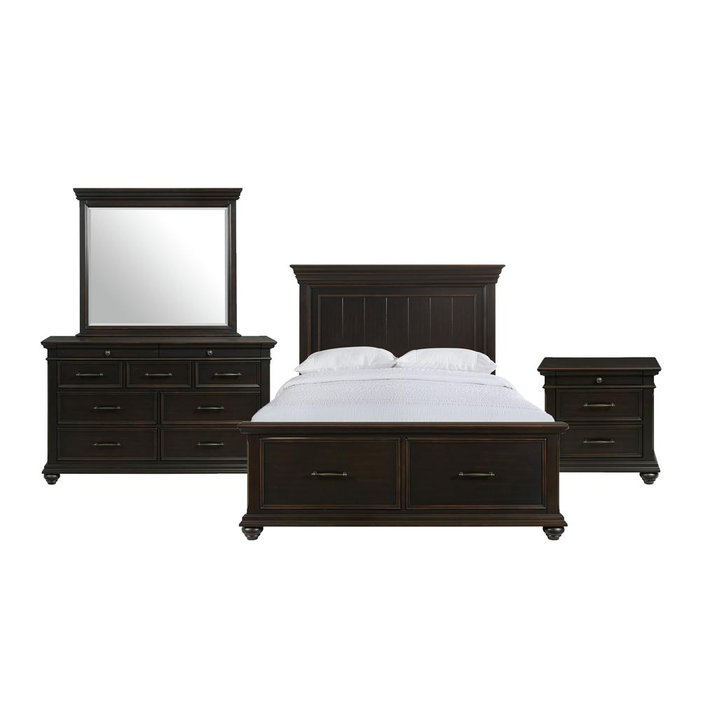 Picket House Furnishings Brooks Queen Platform Storage 4PC Bedroom Set