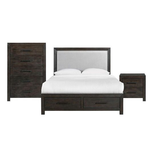 Holland King 4-Drawer Platform Storage 3PC Bedroom Set