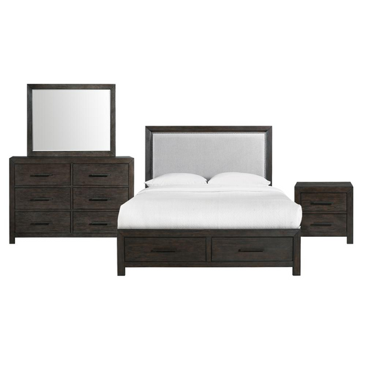 Holland King 4-Drawer Platform Storage 4PC Bedroom Set