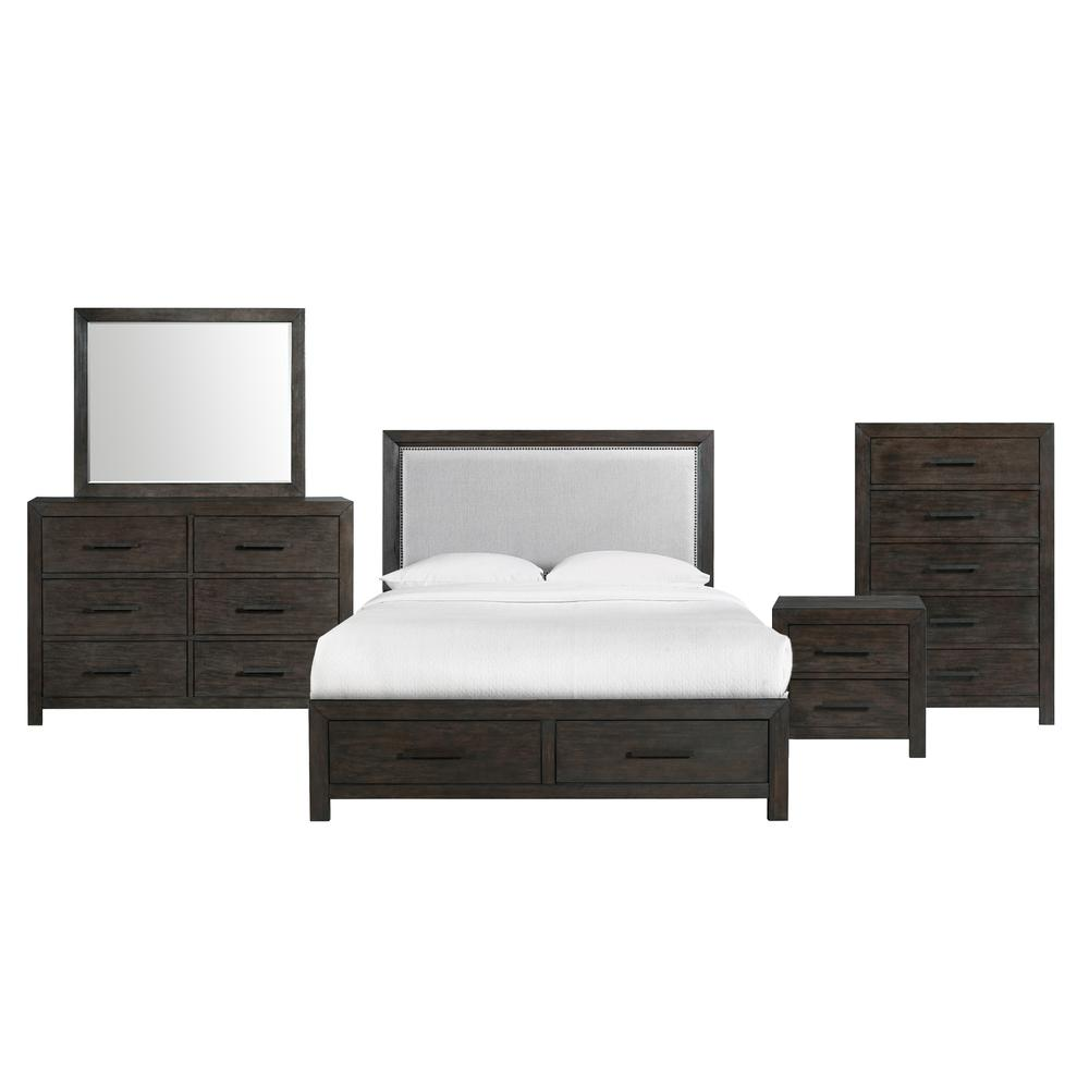 Holland Queen 4-Drawer Platform Storage 5PC Bedroom Set