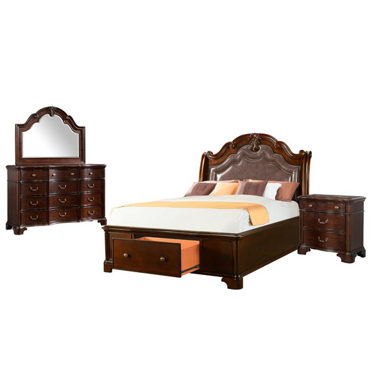 Tomlyn Queen Storage 4PC Bedroom Set