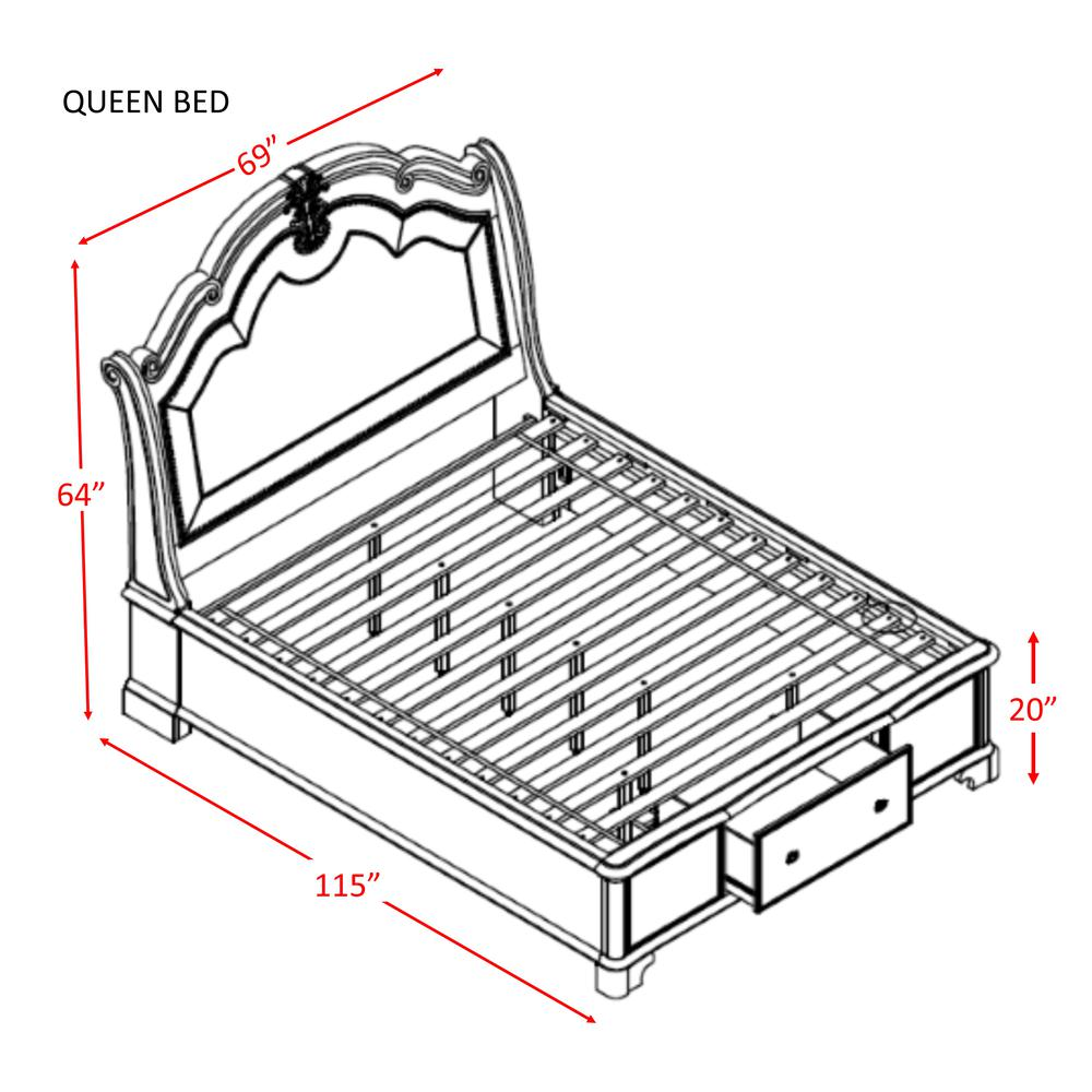 Tomlyn Queen Storage 4PC Bedroom Set