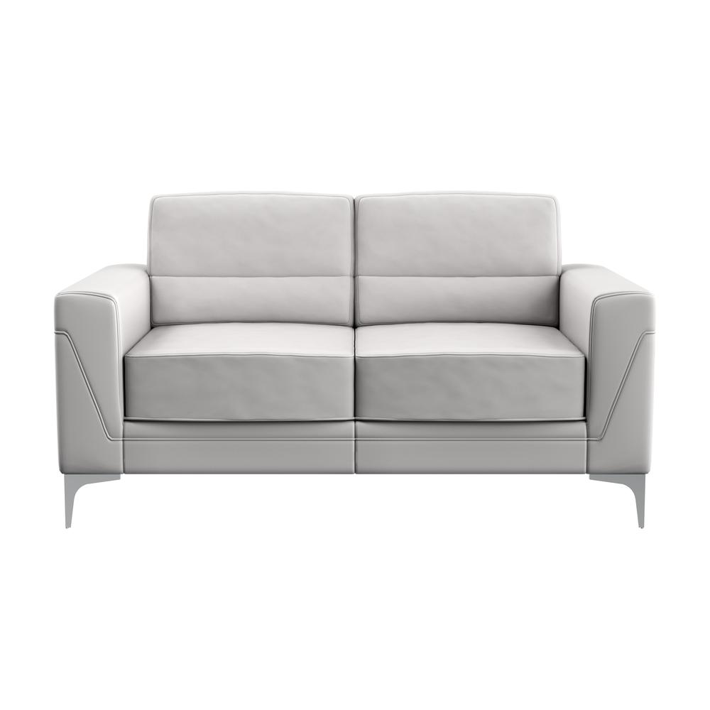 U6109-Light Gry Pvc-Ls , Loveseat