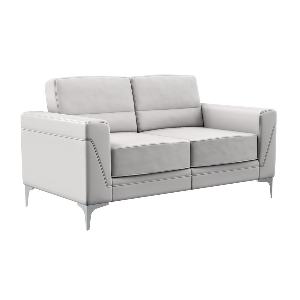 U6109-Light Gry Pvc-Ls , Loveseat