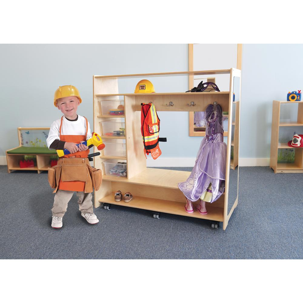 Mobile Dress-Up Center W/Trays & Mirror