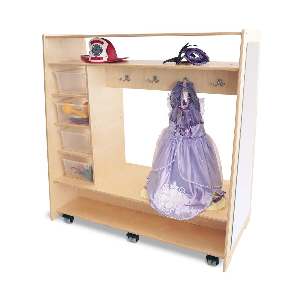 Mobile Dress-Up Center W/Trays & Mirror