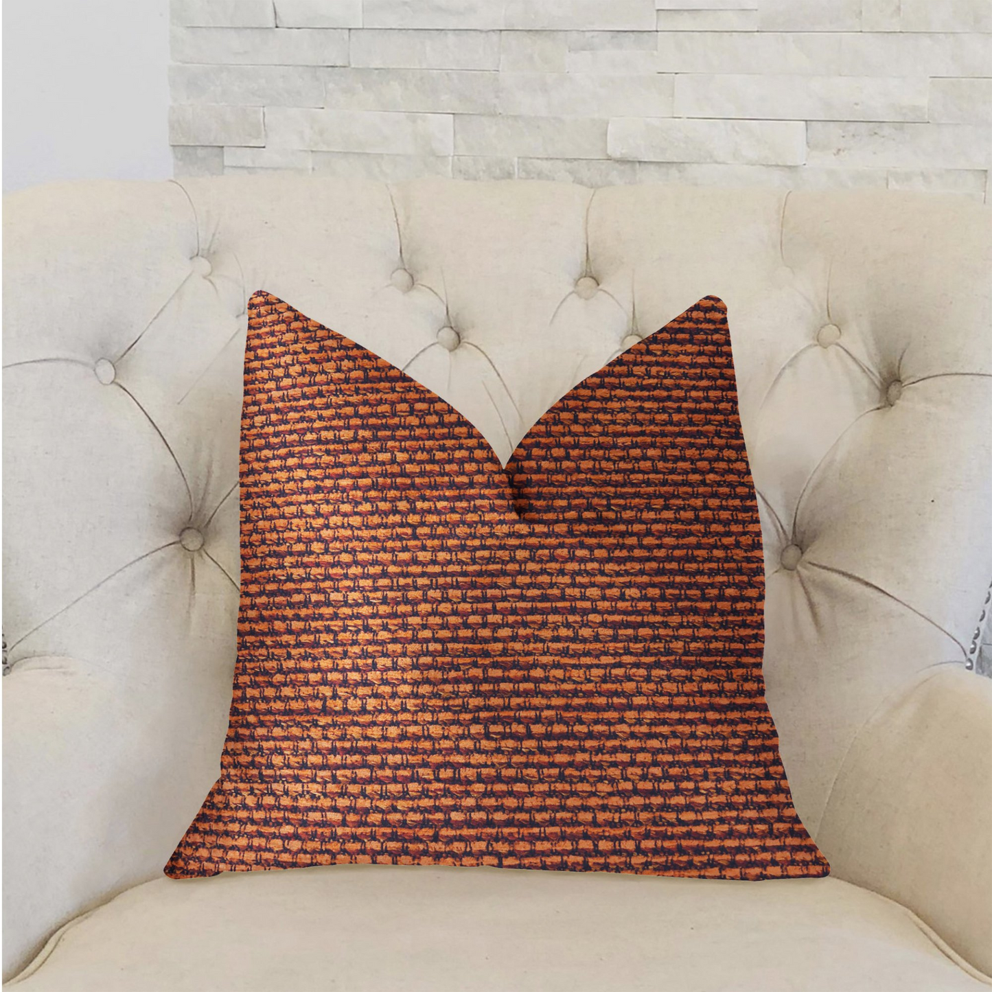 Roseate Orange Luxury Throw Pillow