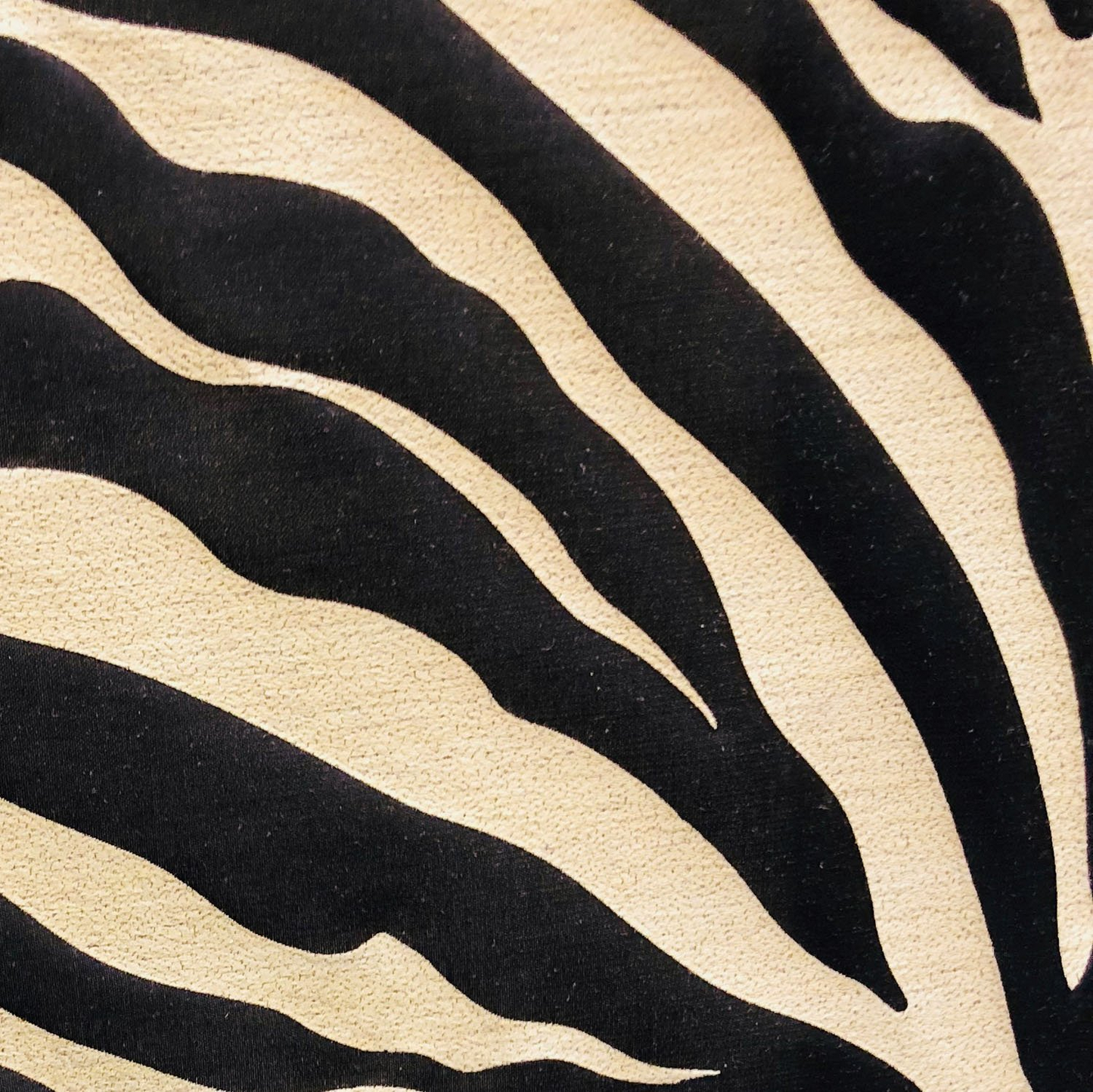 Black Zebra Black Animal Motif Luxury Throw Pillow