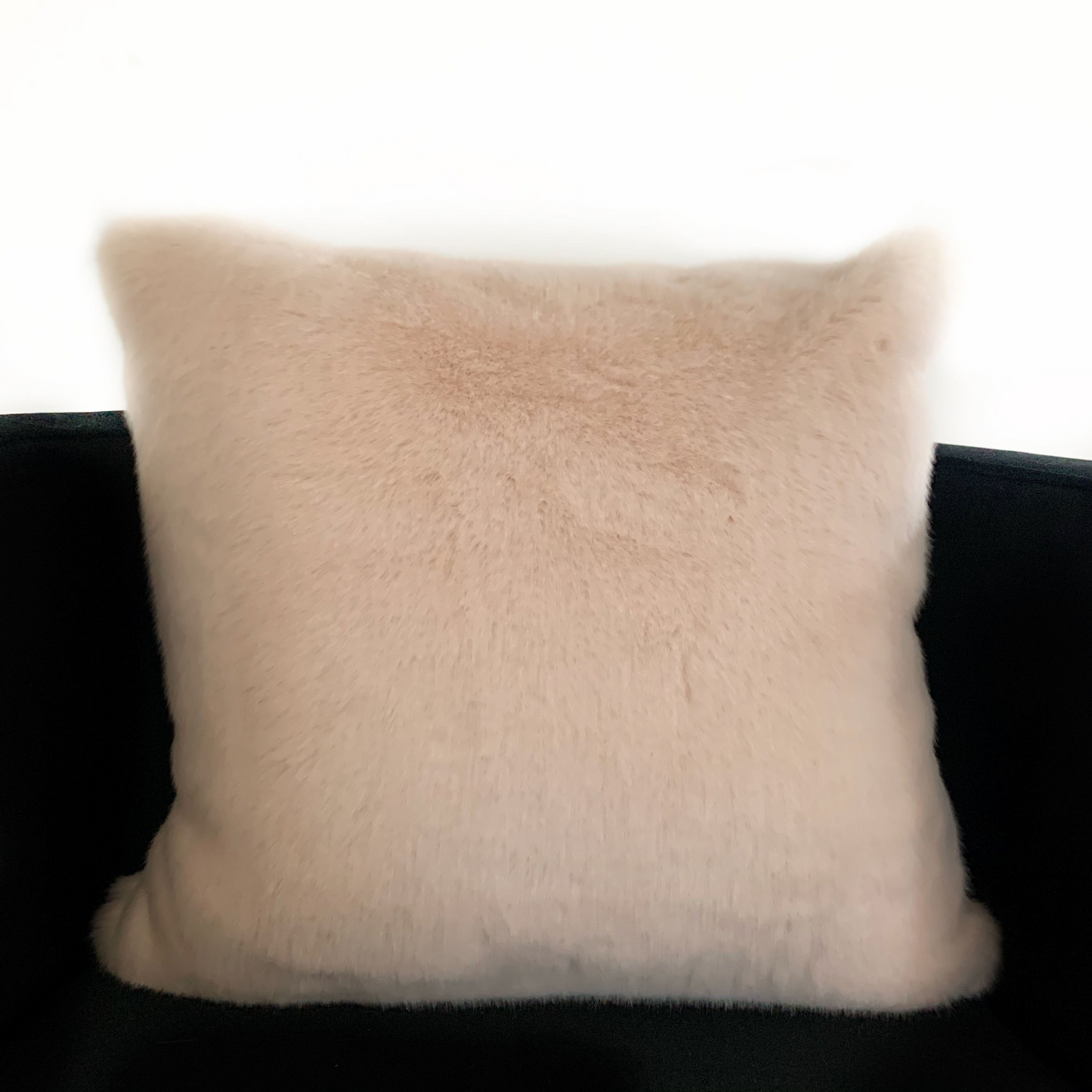 Plutus Pink Plush Animal Faux Fur Luxury Throw Pillow
