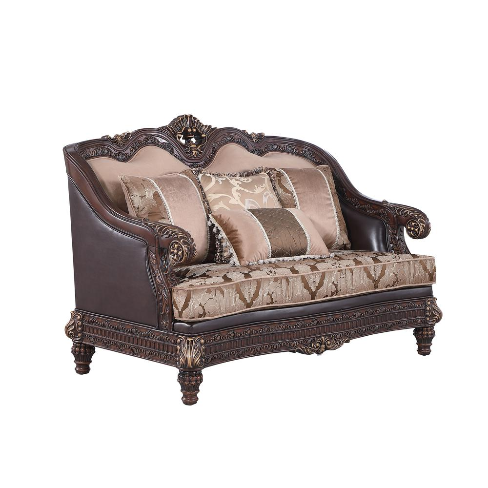 Marquess Traditional Hazelnut Loveseat