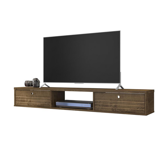 Liberty 62.99 Floating Entertainment Center in Rustic Brown