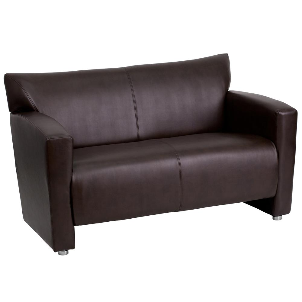 HERCULES Majesty Series Brown LeatherSoft Loveseat