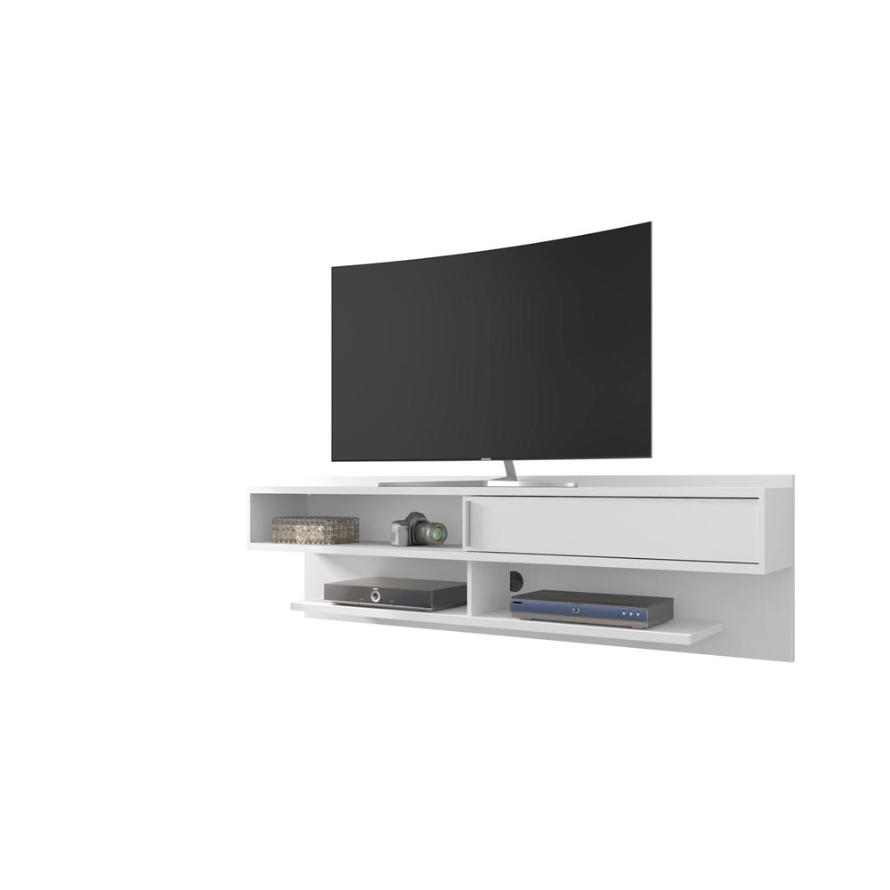 Astor 70.86 Floating Entertainment Center in White