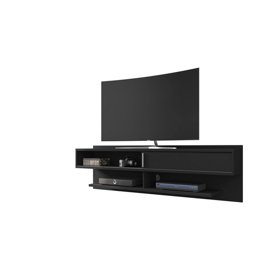 Astor 70.86 Floating Entertainment Center in Black