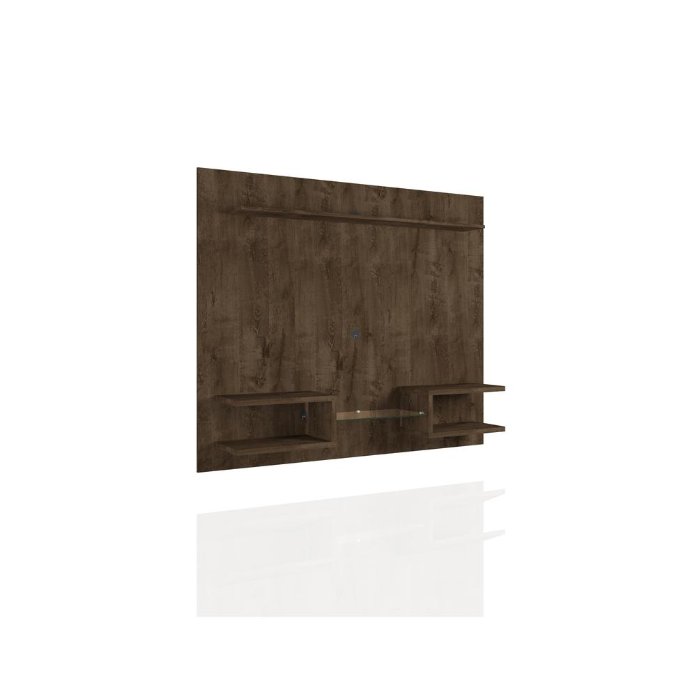 Plaza 64.25 Floating Entertainment Center in Rustic Brown