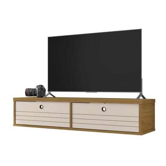 Liberty 42.28 Floating Entertainment Center in Cinnamon and Off White