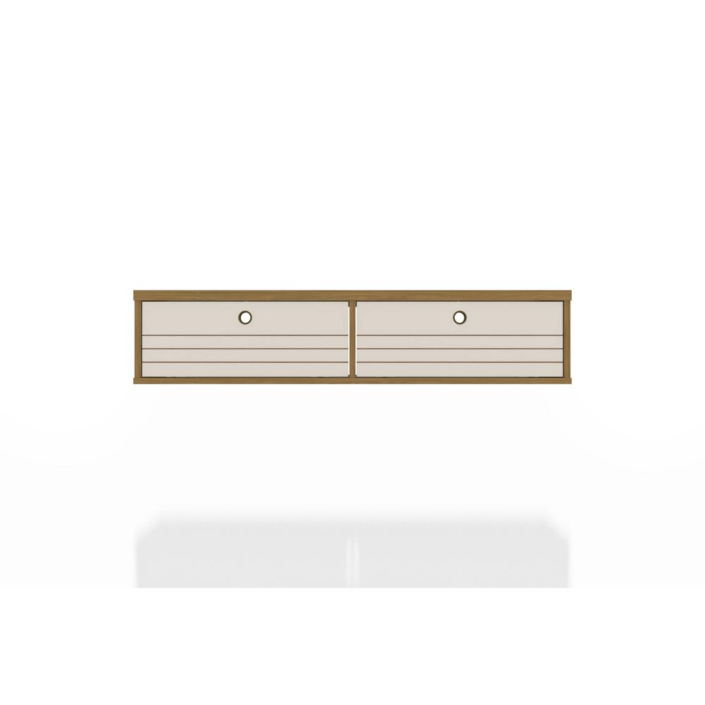 Liberty 42.28 Floating Entertainment Center in Cinnamon and Off White