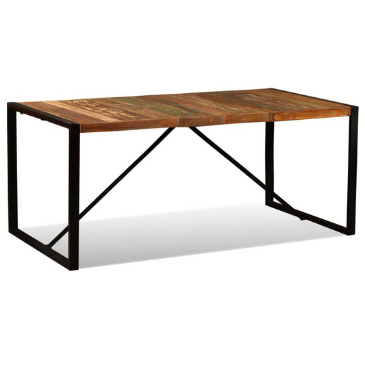 vidaXL Dining Table Solid Reclaimed Wood 70.9", 243999