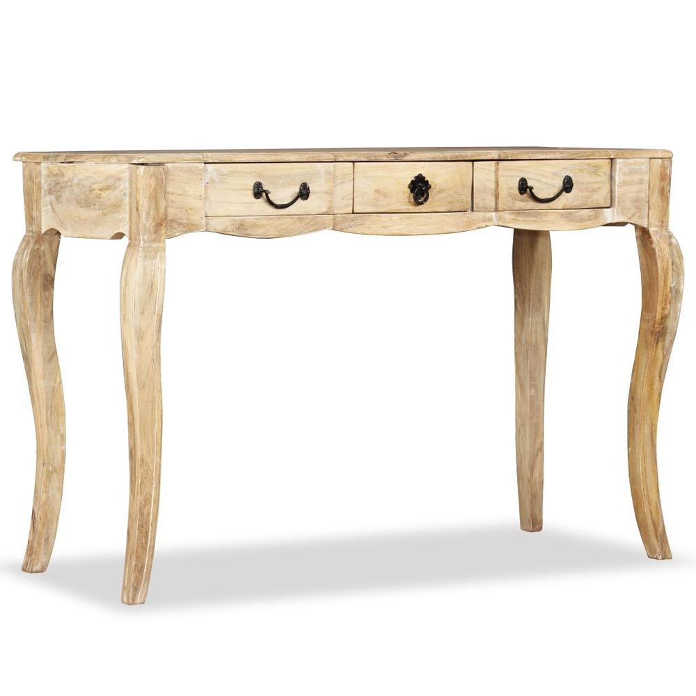 vidaXL Console Table Solid Mango Wood 47.2"x19.7"x31.5", 243987