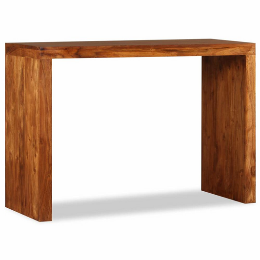 vidaXL Console Table Solid Wood with Sheesham Finish 43.3"x15.7"x30", 244671