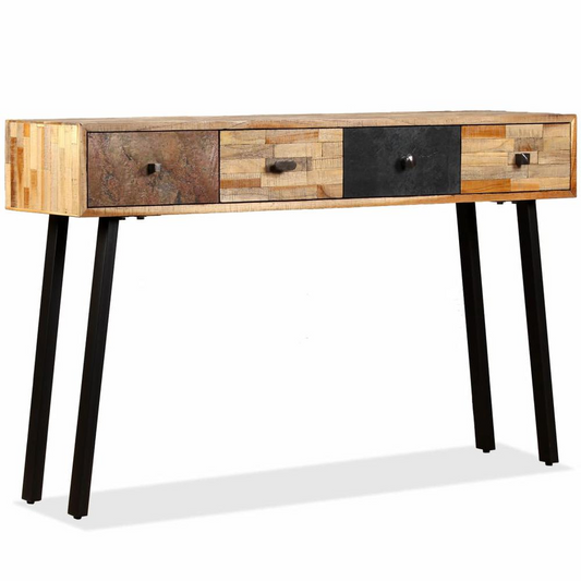 vidaXL Console Table Solid Reclaimed Teak 47.2"x11.8"x29.9", 245403