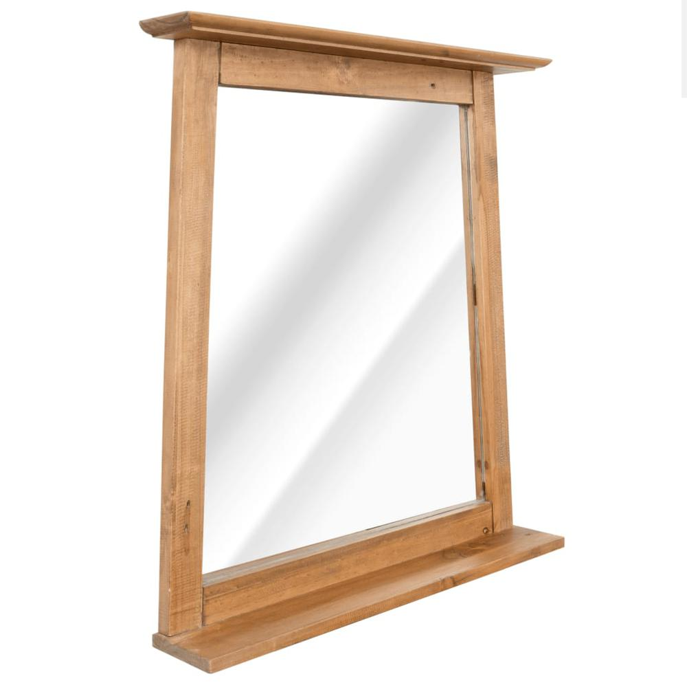 vidaXL Bathroom Mirror Solid Recycled Pinewood 27.6"x4.7"x31.1", 246038