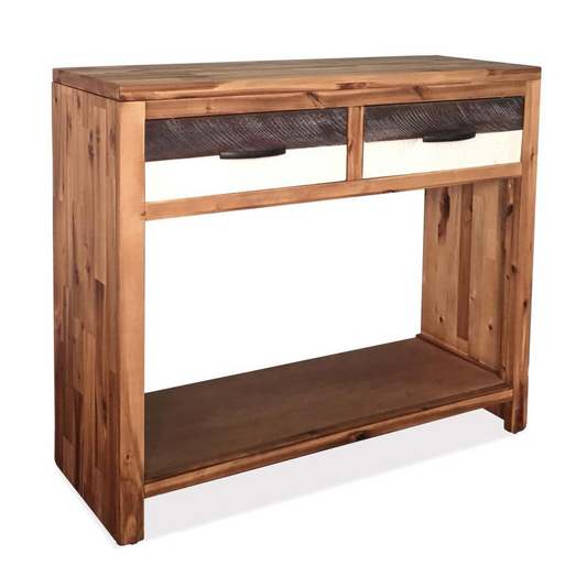 vidaXL Console Table Solid Acacia Wood 33.9"x11.8"x29.5", 246045