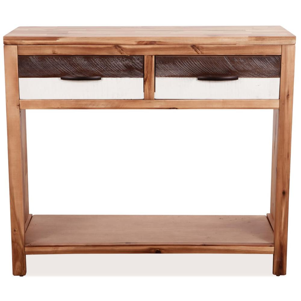 vidaXL Console Table Solid Acacia Wood 33.9"x11.8"x29.5", 246045