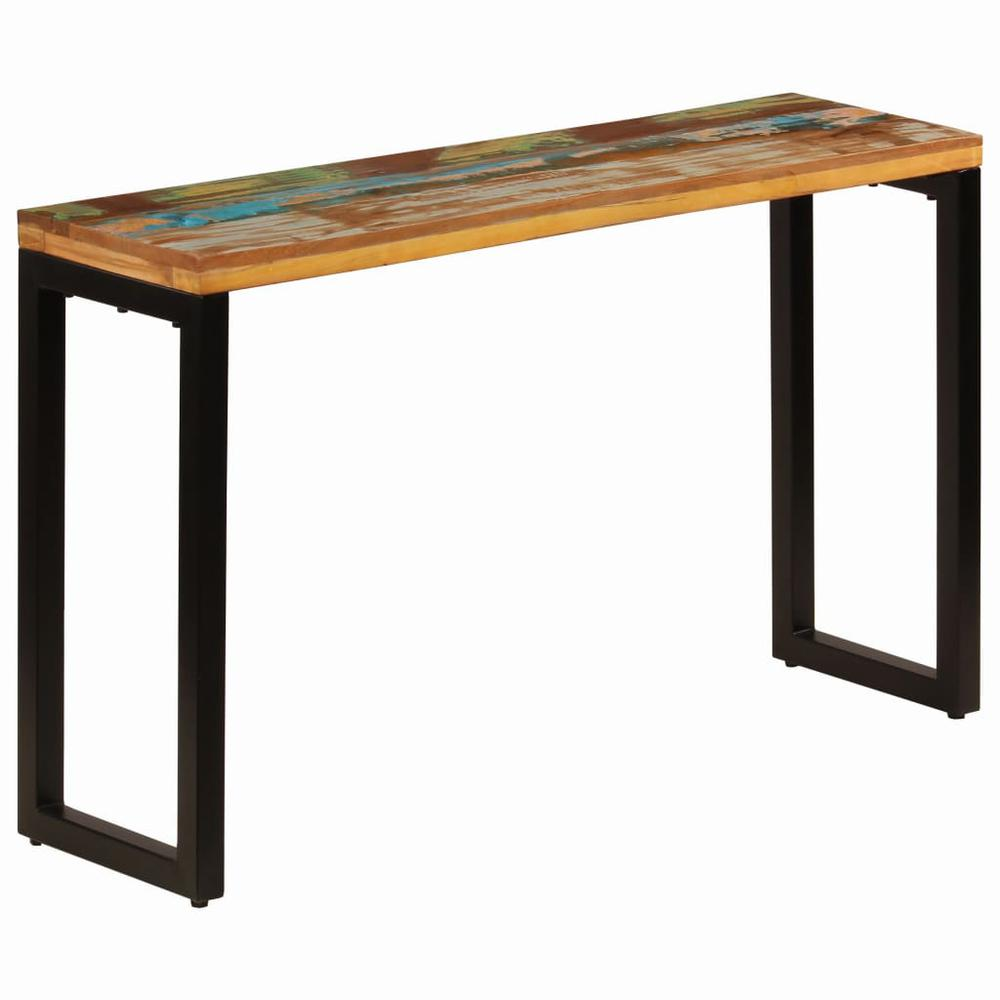 vidaXL Console Table 47.2"x13.8"x29.9" Solid Reclaimed Wood and Steel, 247335