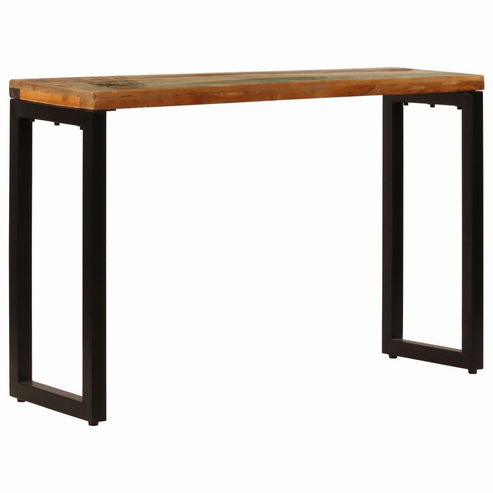 vidaXL Console Table 47.2"x13.8"x29.9" Solid Reclaimed Wood and Steel, 247335