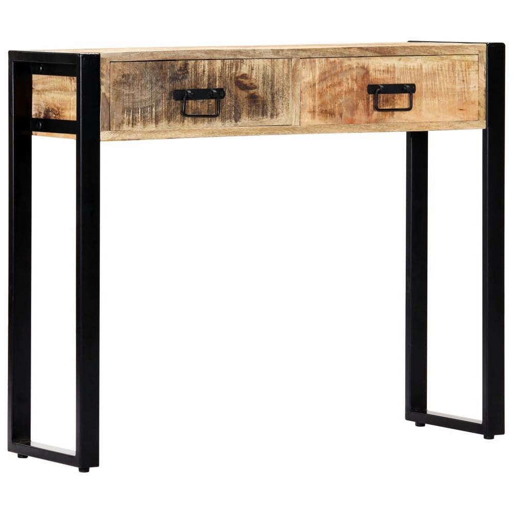 vidaXL Console Table 35.4"x11.8"x29.5" Solid Mango Wood, 247920