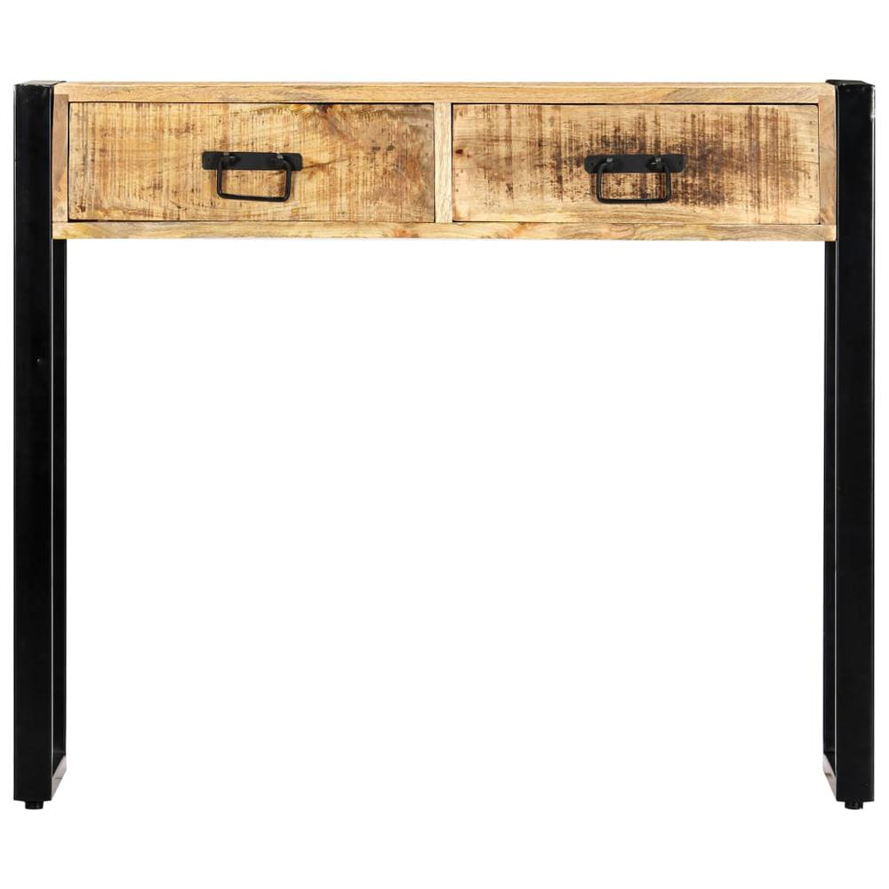 vidaXL Console Table 35.4"x11.8"x29.5" Solid Mango Wood, 247920