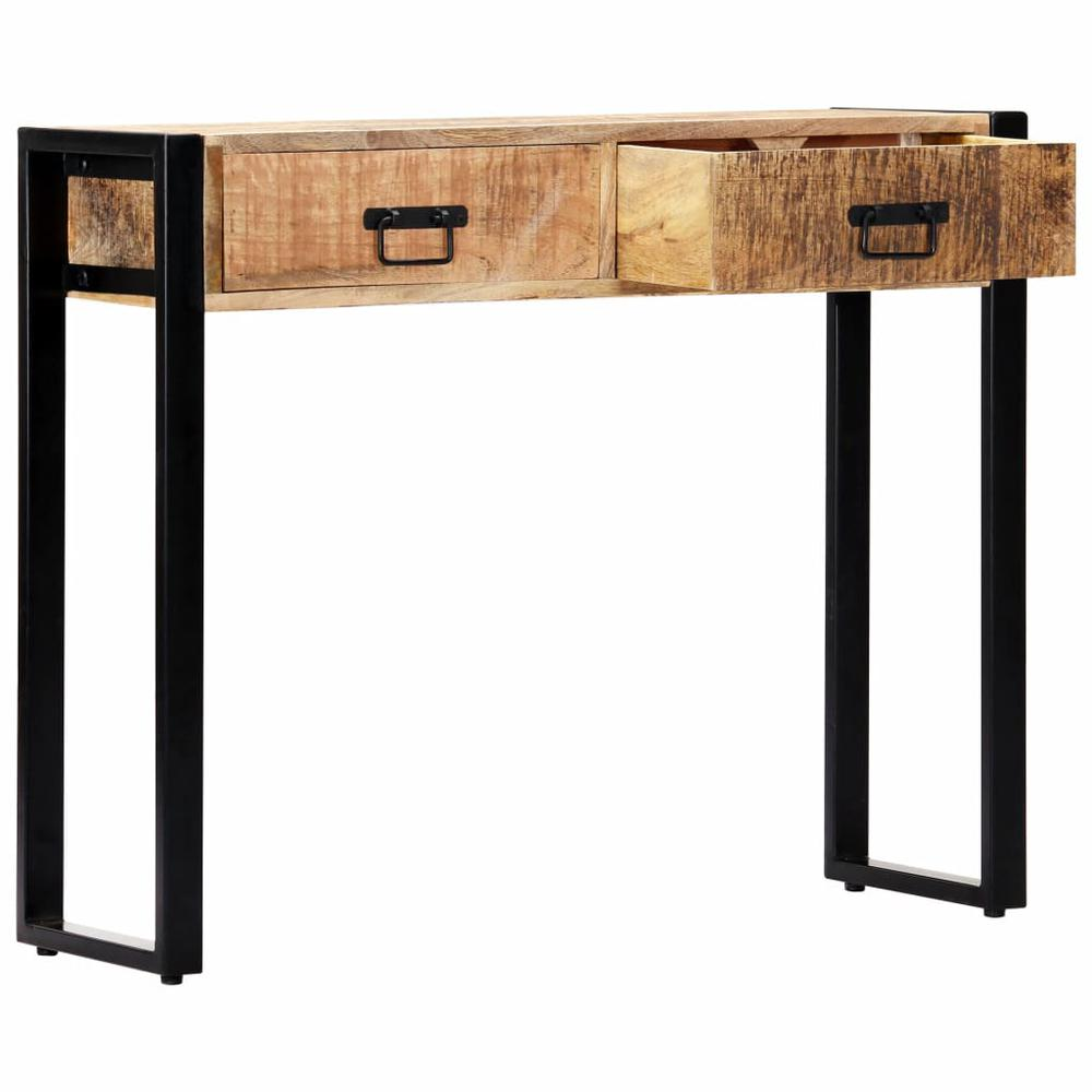 vidaXL Console Table 35.4"x11.8"x29.5" Solid Mango Wood, 247920