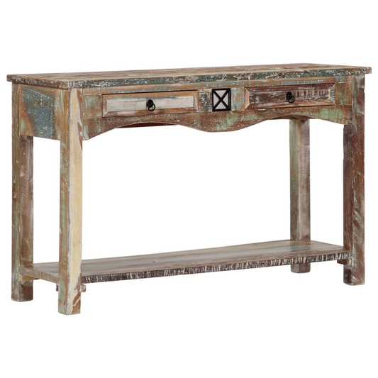 vidaXL Console Table 47.2"x15.7"x29.5" Solid Reclaimed Wood, 247925