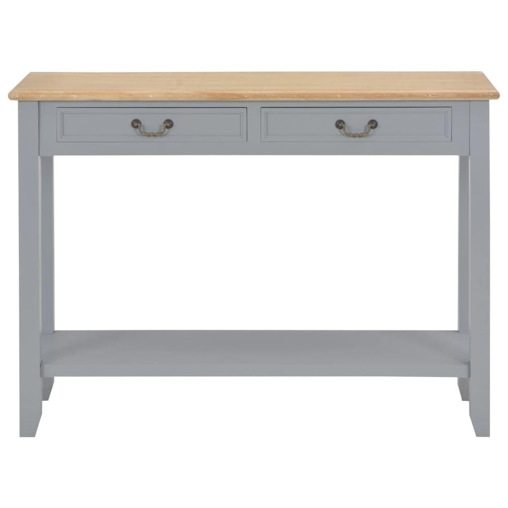 vidaXL Console Table Gray 43.3"x13.7"x31.4" Wood, 249902