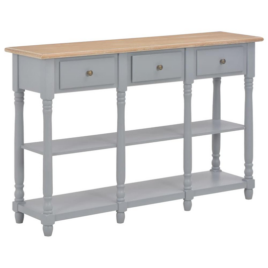 vidaXL Console Table Gray 47.2"x11.8"x29.9" MDF, 280017