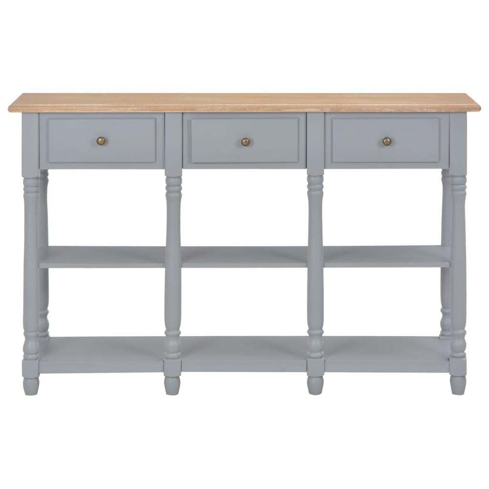 vidaXL Console Table Gray 47.2"x11.8"x29.9" MDF, 280017