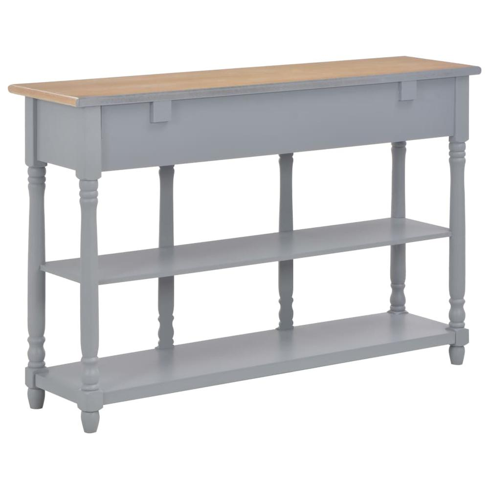 vidaXL Console Table Gray 47.2"x11.8"x29.9" MDF, 280017