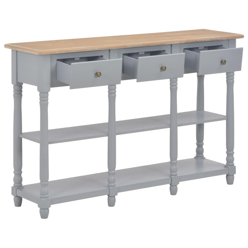 vidaXL Console Table Gray 47.2"x11.8"x29.9" MDF, 280017