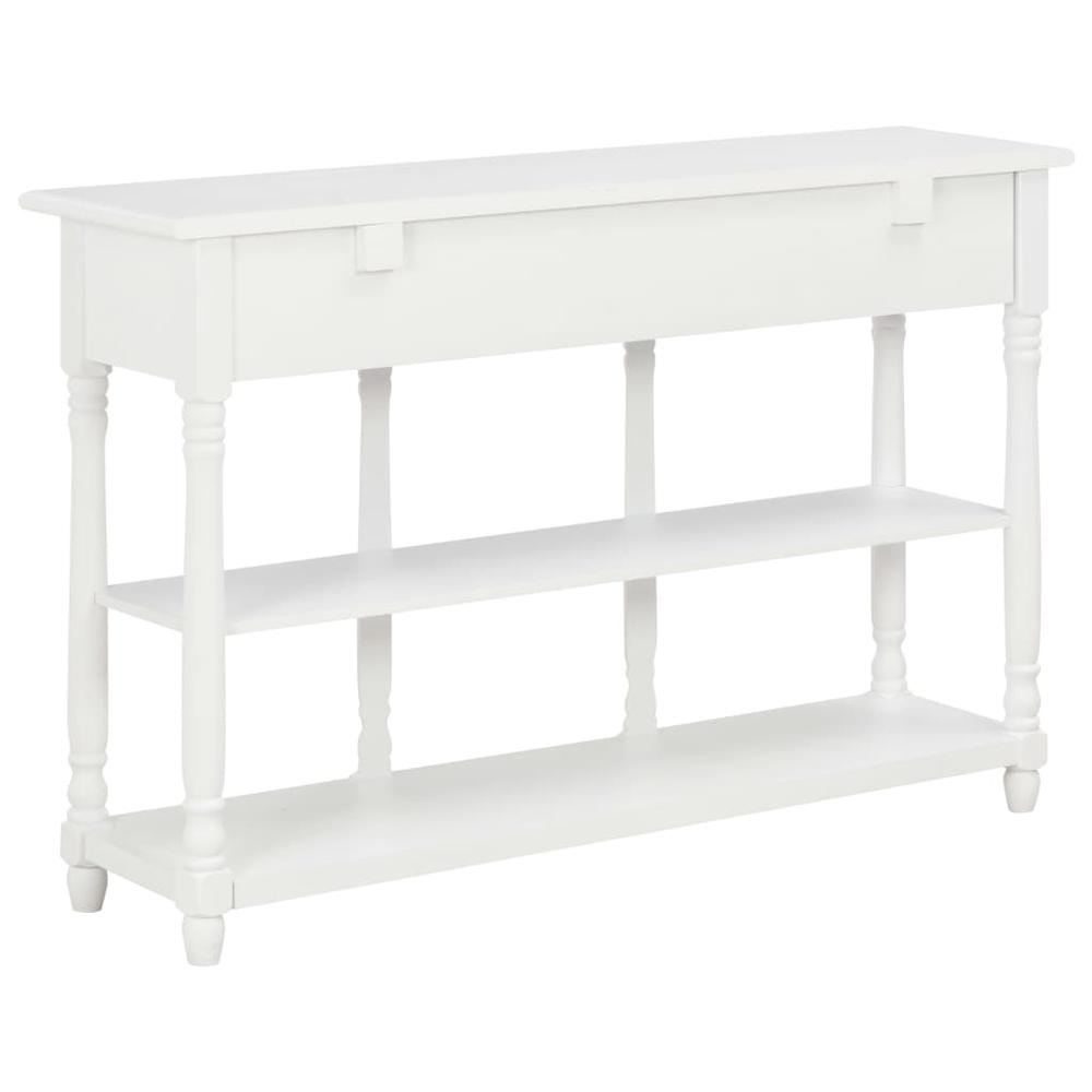 vidaXL Console Table White 47.2"x11.8"x29.9" MDF, 280015